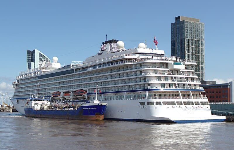 Viking Star sailing from Tarragona, Spain