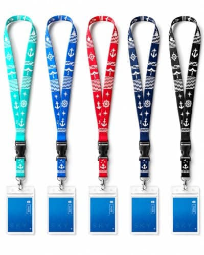 5-Pack Cruise Lanyards Waterproof